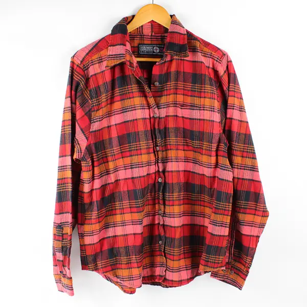 Northern Expedition Limited Red Orange Pink Flannel Women's Size 2X