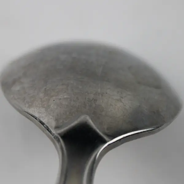 Lot of 2 Wallace Silver French Shell Pattern 18/8 SS Soup Spoons 6.75" Good 