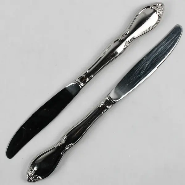 Lot Of 7 Oneida Silver Chatelaine (Stainless) Flatware Dinner Knives 8.75" Long