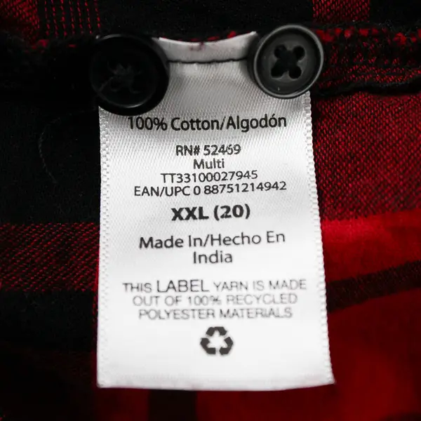 Time And Tru Red and Black Plaid Button-Up Women's Size XXL