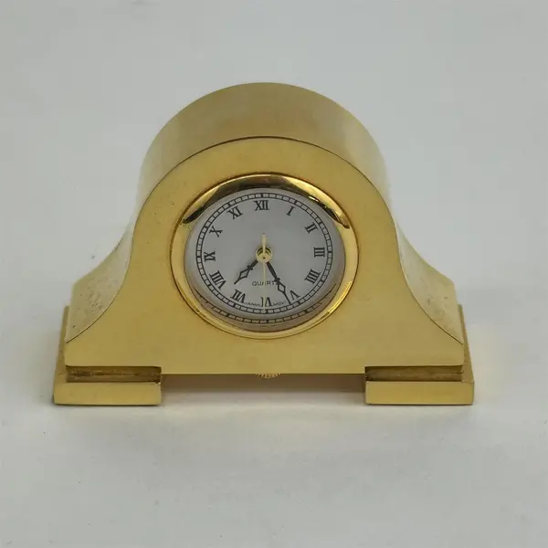 MZB ECL00 PC21 Miniature Shelf Mantel Brass Clock 
