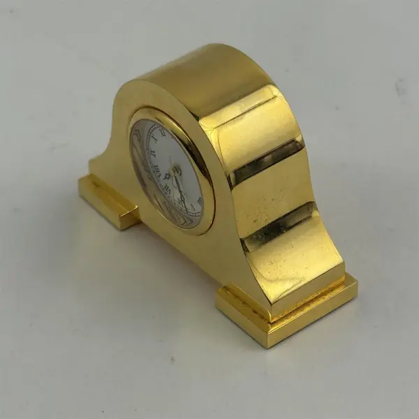 MZB ECL00 PC21 Miniature Shelf Mantel Brass Clock 