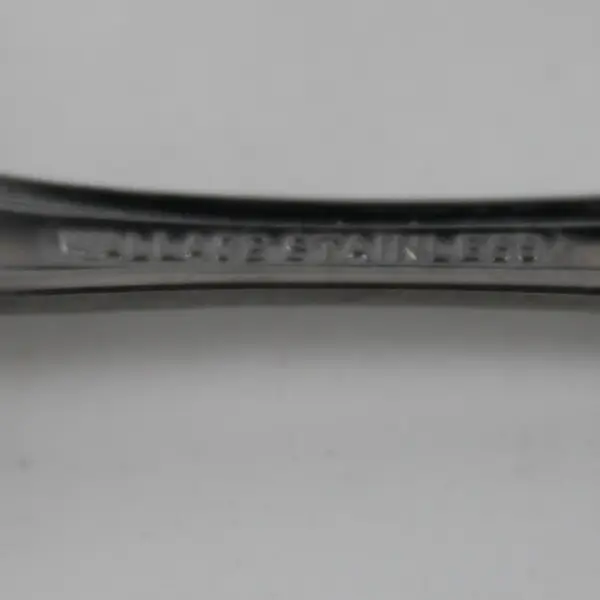 Lot of 6 Wallace Silver Discretion Pattern Stainless Teaspoons 6" Long Rare