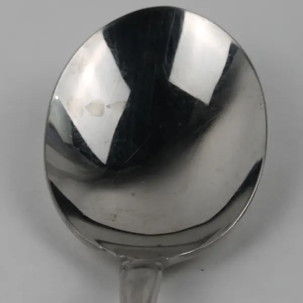 Wallace Silver Discretion Pattern Stainless Solid Serving Spoon 8.25" Long Rare