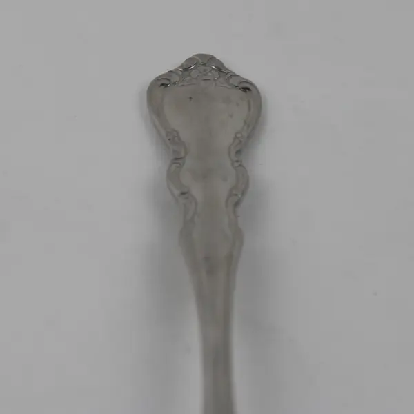 Wallace Silver Discretion Pattern Stainless Solid Serving Spoon 8.25" Long Rare