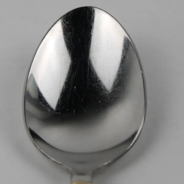 Lot of 4 Wallace Silver Golden Apollo 18/8 Soup Spoons W/Gold Accents 7.25" Rare