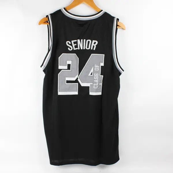 Jostens Long Live Class of 24 Black Basketball Jersey Men's Size Large