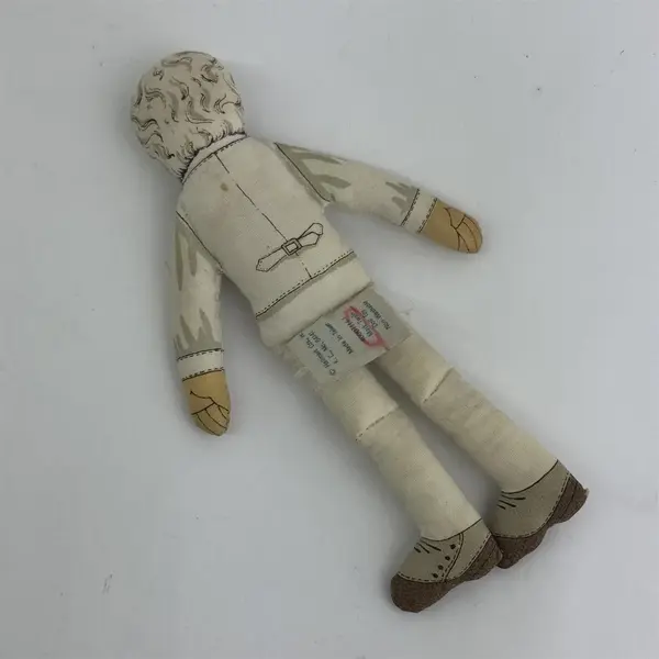 1979 Hallmark Mark Twain & Davey Crockett 7" Printed Cloth Dolls