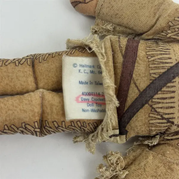 1979 Hallmark Mark Twain & Davey Crockett 7" Printed Cloth Dolls