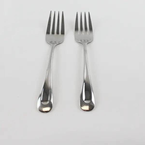 Lot Of 2 Oneida Silver Sand Dune (Stainless) Flatware Serving Forks 8.75" Long