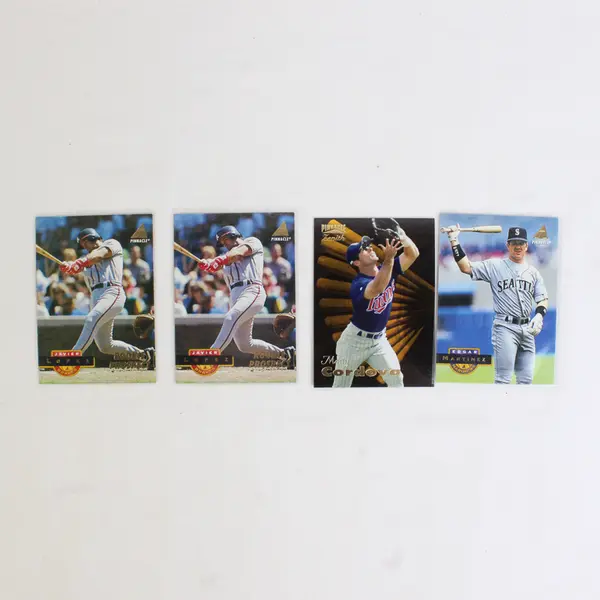 Lot of 9 Vintage 1994-98 Pinnacle Baseball Cards