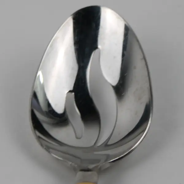 Lot of 3 Wallace Silver Golden Apollo 18/8 Pierced Spn W/Gold Accents 8.25" Rare