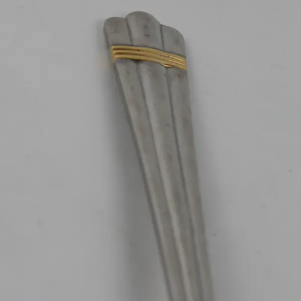 Lot of 3 Wallace Silver Golden Apollo 18/8 Pierced Spn W/Gold Accents 8.25" Rare