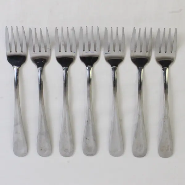 Lot Of 7 Oneida Silver Sand Dune (Stainless) Flatware Dinner Forks 7.5" Long