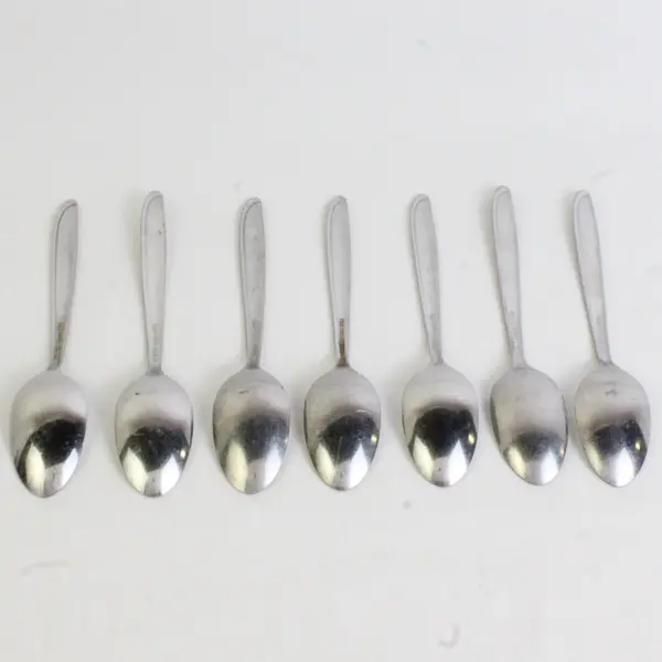 Lot Of 7 Oneida Silver Sand Dune (Stainless) Flatware Teaspoon 6.25" Long