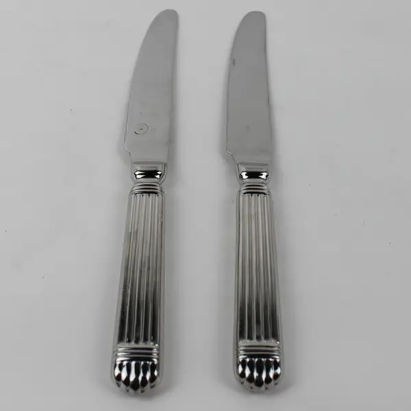 Lot of 2 Wallace Silver Esprit Pattern 18/10 SS Dinner Knives 9.25" Rare Pieces