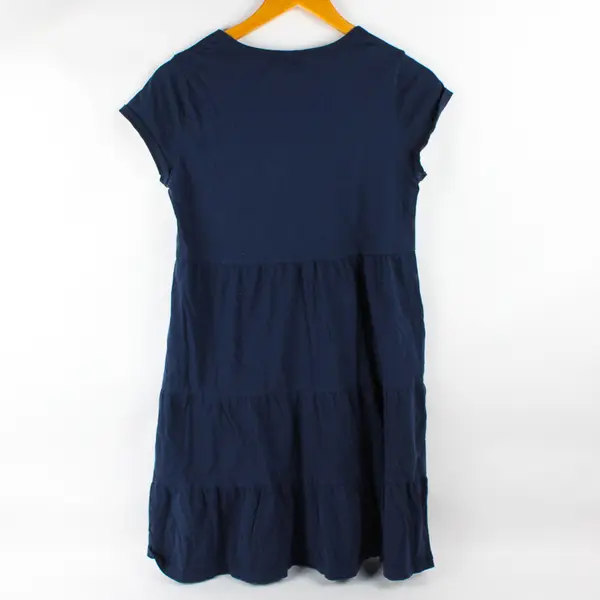 Time And Tru Navy Blue Tiered T-Shirt Dress Women's XS 0-2
