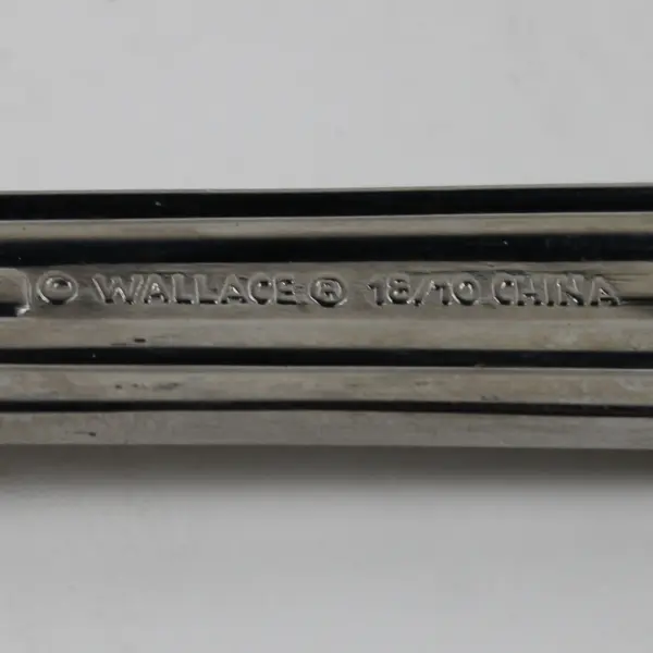 Wallace Silver Esprit Pattern 18/10 SS Serving Spoon 8.25" Rare HTF Good