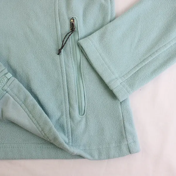 Columbia Light Blue Fleece Zip-Up Jacket Women's Size Small