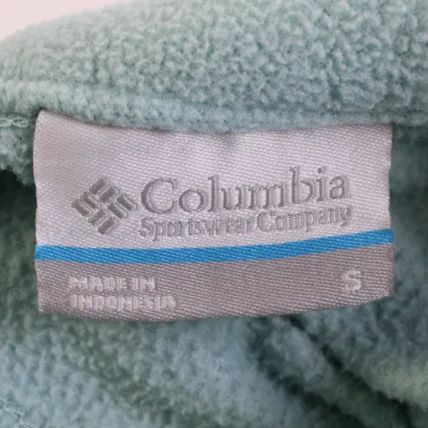 Columbia Light Blue Fleece Zip-Up Jacket Women's Size Small