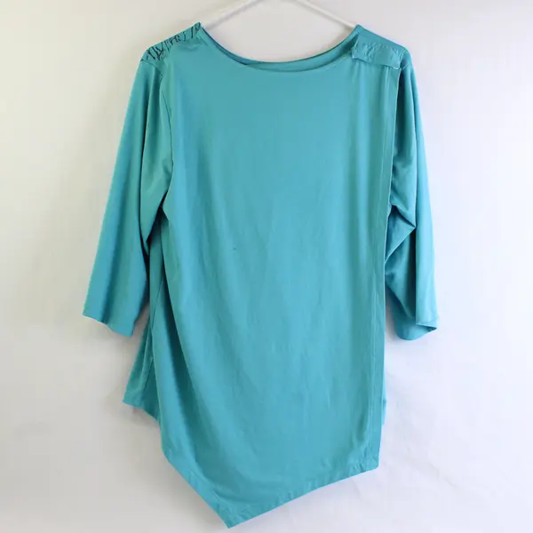 Silverts Blue Adaptive Top Tree Branch Design Women's Size Small