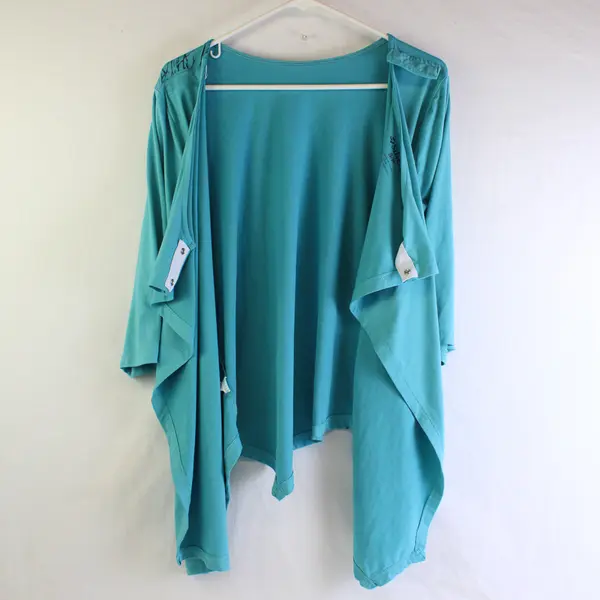 Silverts Blue Adaptive Top Tree Branch Design Women's Size Small