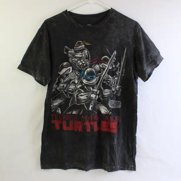 Teenage Mutant Ninja Turtles Gray Short-Sleeved T-Shirt Men's Medium