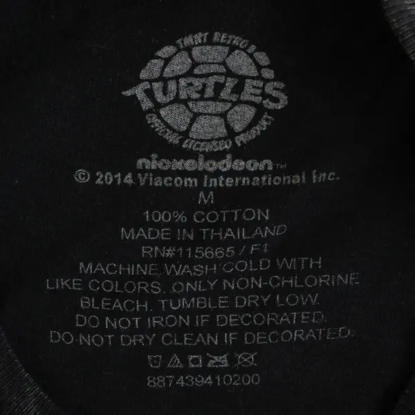 Teenage Mutant Ninja Turtles Gray Short-Sleeved T-Shirt Men's Medium