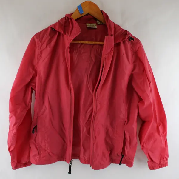 L.L. Bean Pink Windbreaker Jacket Women's Size Small Reg