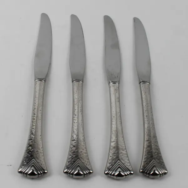 Lot of 4 Oneida Silver El Dorado Pattern Stainless Dinner Knives 9.5" Good