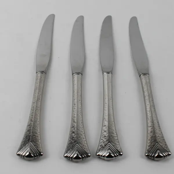 Lot of 4 Oneida Silver El Dorado Pattern Stainless Dinner Knives 9.5" Good