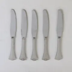 Lot of 5 Oneida Silver El Dorado Pattern Stainless Dinner Knives 9.5" Good