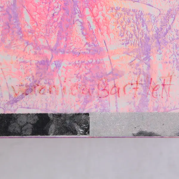 Quirky Surrealist Art by Veronica Bartlett Collage on Wood Panel 8" x 8"