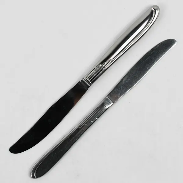 Lot Of 6 Oneida Silver Sand Dune (Stainless) Flatware 5 Knives 1 Iced Tea Spoon