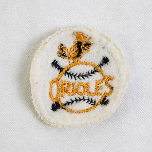 Vintage 1950s Baltimore Orioles Sew On Patch 1-3/4"