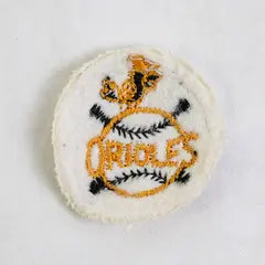 Vintage 1950s Baltimore Orioles Sew On Patch 1-3/4"