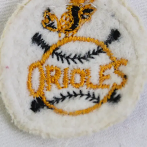 Vintage 1950s Baltimore Orioles Sew On Patch 1-3/4"