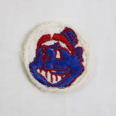 Vintage 1950s Cleveland Indians Sew On Patch 1-3/4"