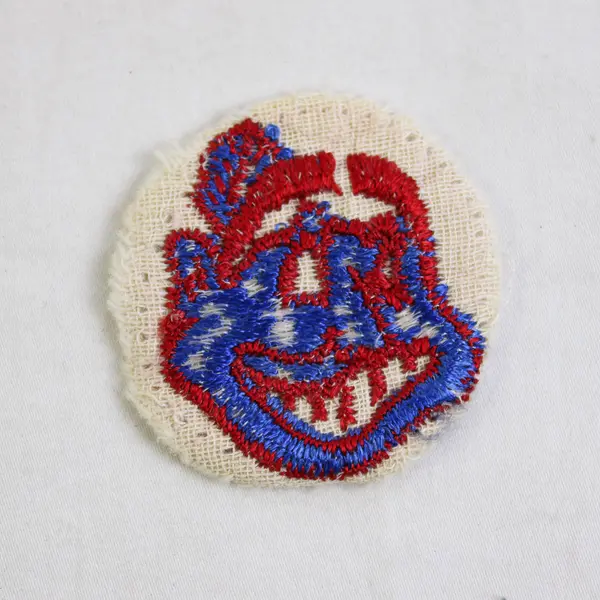 Vintage 1950s Cleveland Indians Sew On Patch 1-3/4"