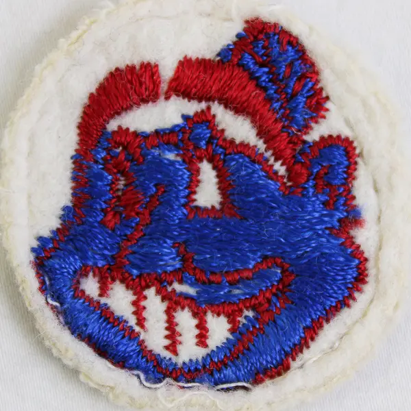Vintage 1950s Cleveland Indians Sew On Patch 1-3/4"