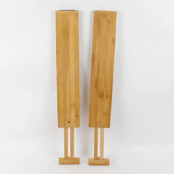 Lot of 2 Bamboo Adjustable/Expandable Drawer Dividers Good Condition