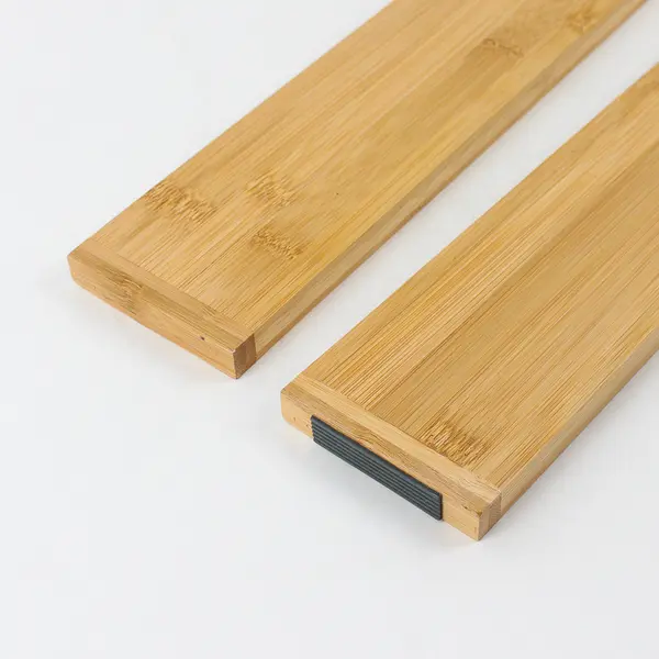 Lot of 2 Bamboo Adjustable/Expandable Drawer Dividers Good Condition