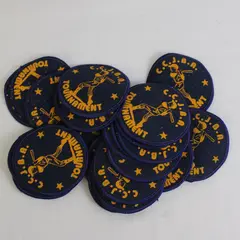 Lot of 24 Vintage C.C.J.B.A. Tournament Iron-On Baseball Patches 3"