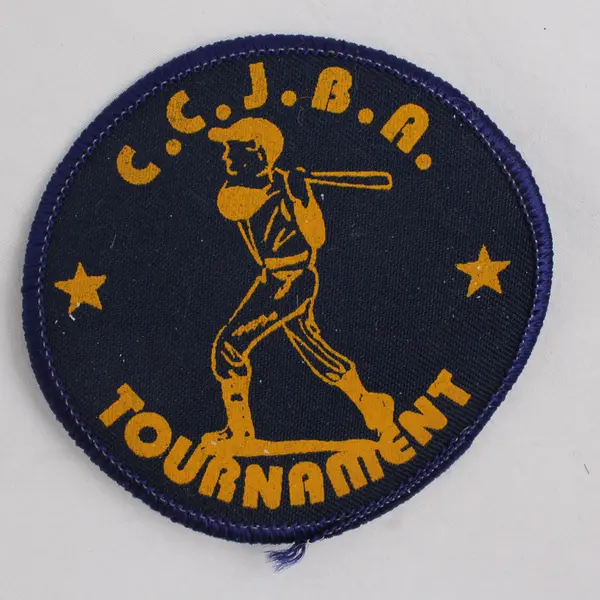 Lot of 24 Vintage C.C.J.B.A. Tournament Iron-On Baseball Patches 3"