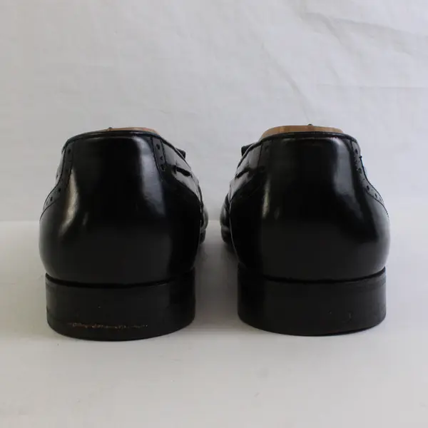 Salvatore Ferragamo Men's Size 9 2E Black Leather Tassel Loafers