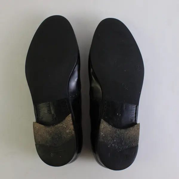 Salvatore Ferragamo Men's Size 9 2E Black Leather Tassel Loafers