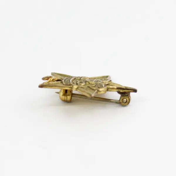 Vintage Boy Scouts of America Star Rank Be Prepared Gold Filled Pin 3/4"
