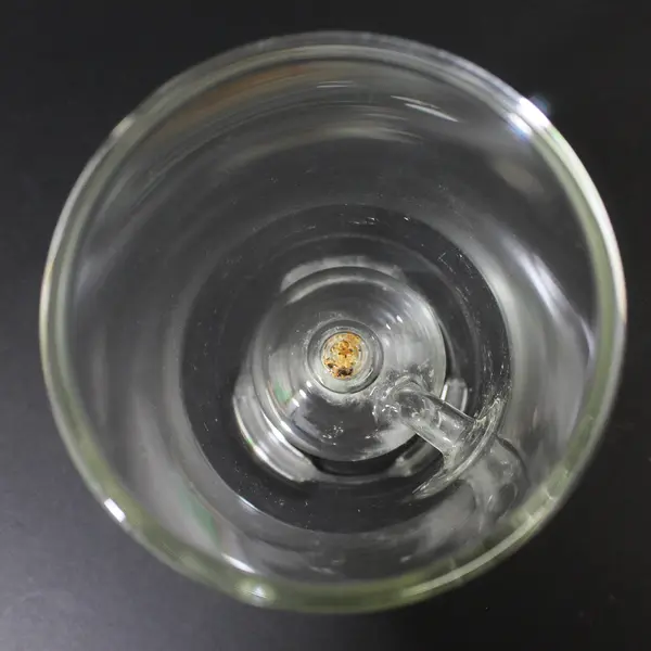 VTG Wolford Glass Hand Blown Clear Glass Oil Lamp 9" w/ Instructions Extra Wicks