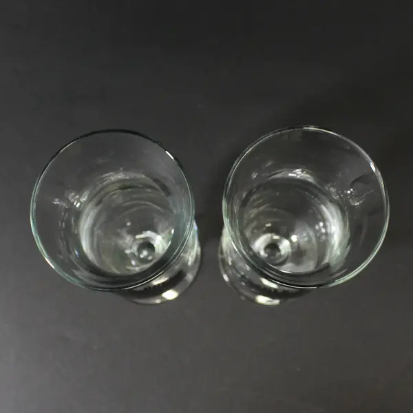 Lot of 2 Vintage Souvenir Creole Queen Hurricane Cocktail Glasses 