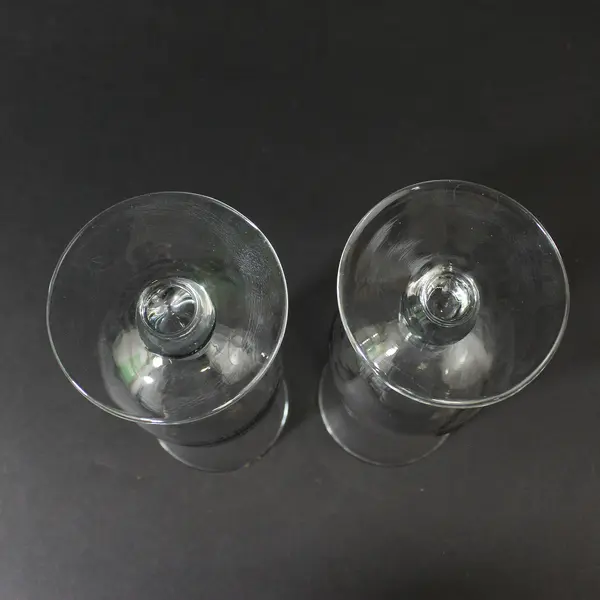 Lot of 2 Vintage Souvenir Creole Queen Hurricane Cocktail Glasses 